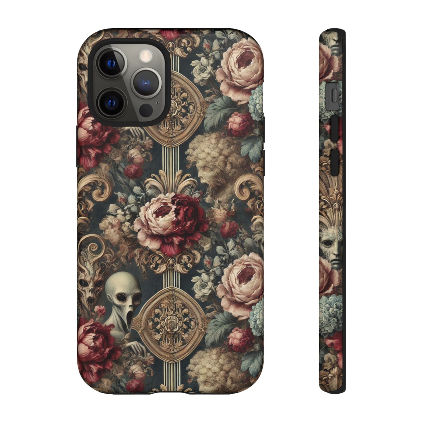 Elegant Alien Floral Phone Case - Tough Cases for Unique Style