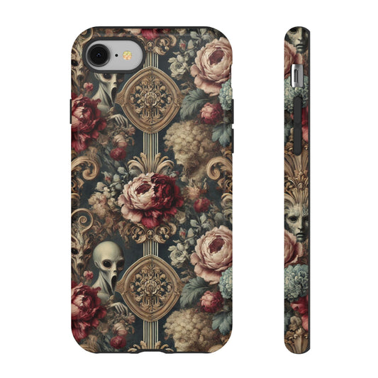 Elegant Alien Floral Phone Case - Tough Cases for Unique Style