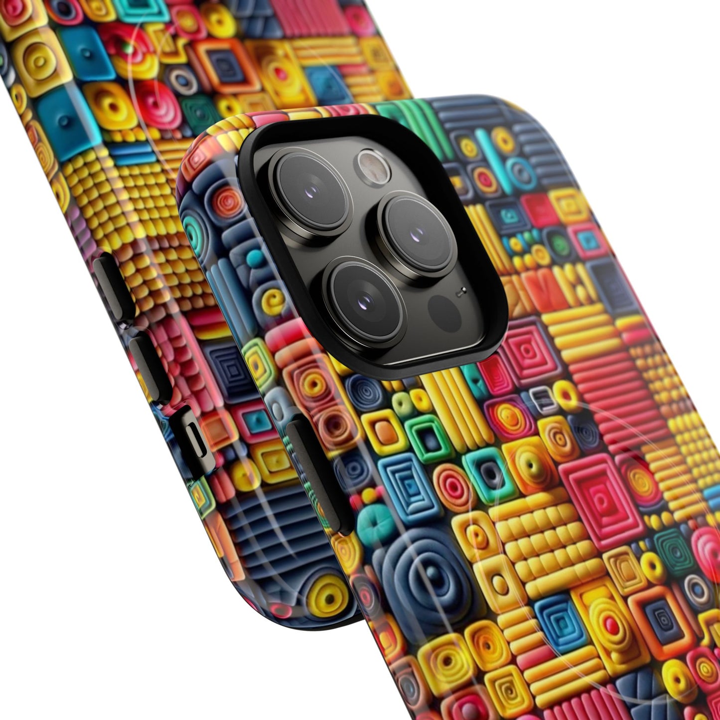 Colorful Tough Magnetic Phone Case - Vibrant & Durable Design