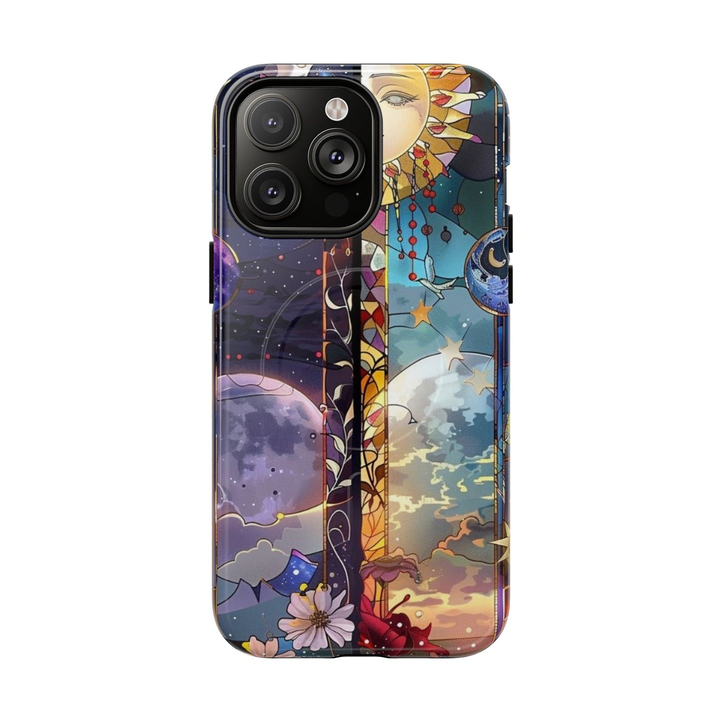 Artistic Tough Magnetic Phone Case - Celestial Design