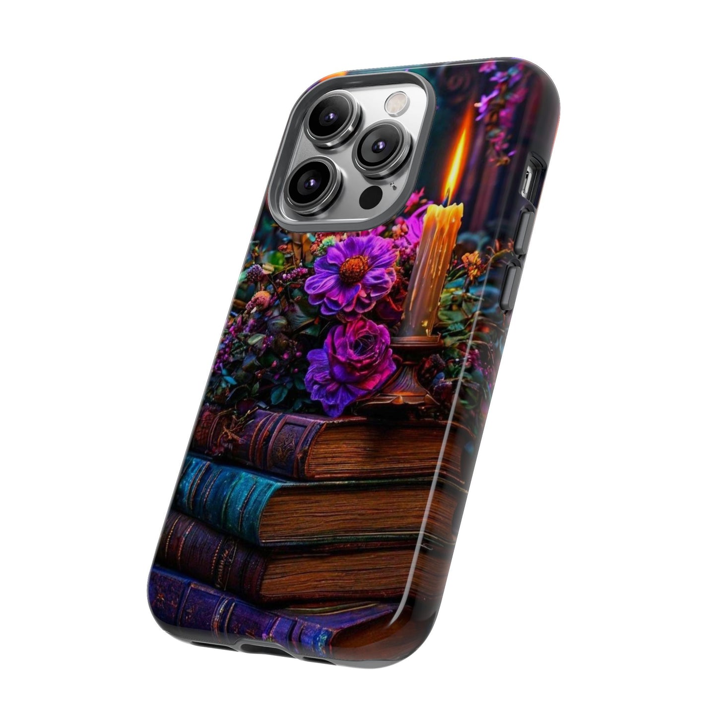 Enchanted Floral Book Phone Case - Stylish Protection for Book Lovers