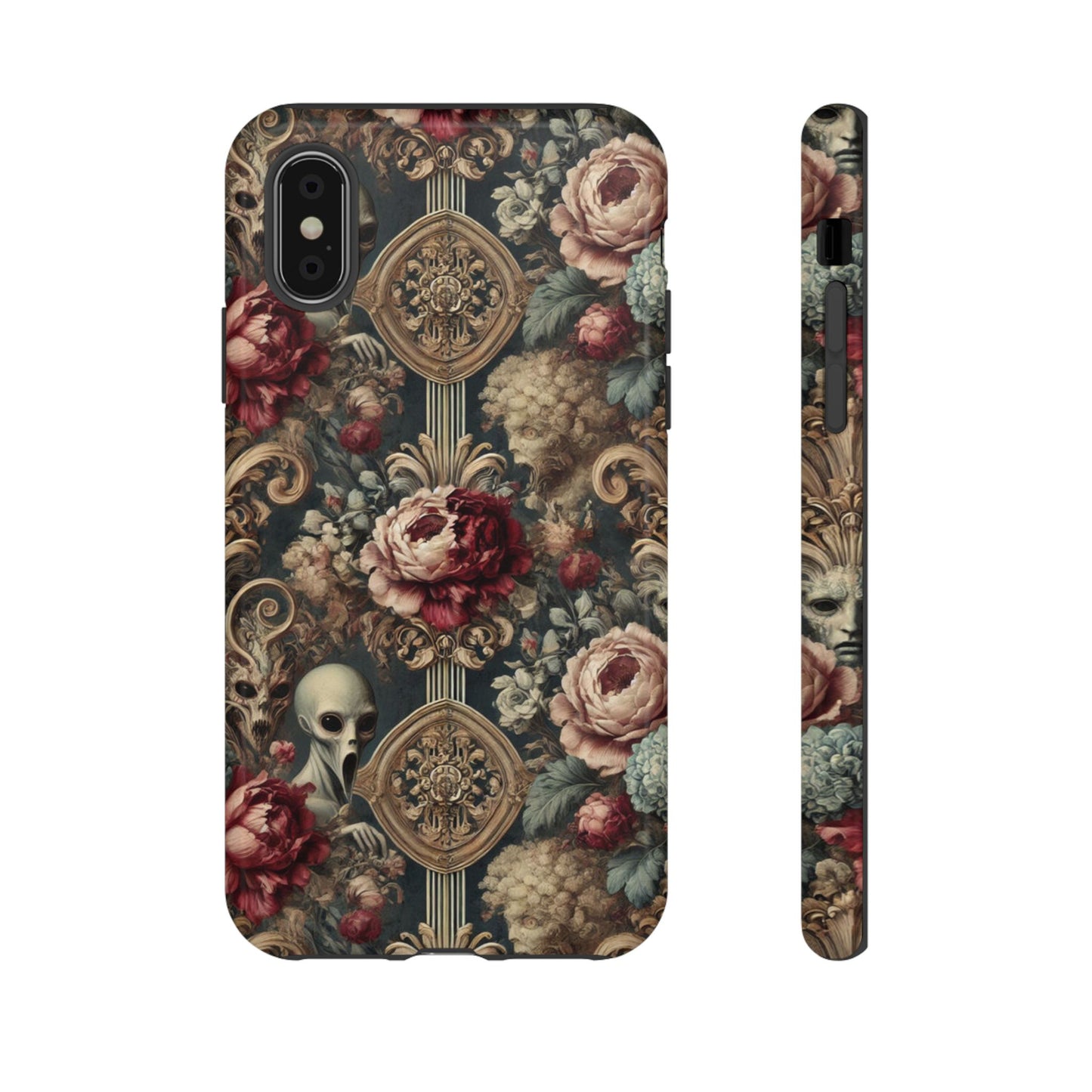 Elegant Alien Floral Phone Case - Tough Cases for Unique Style