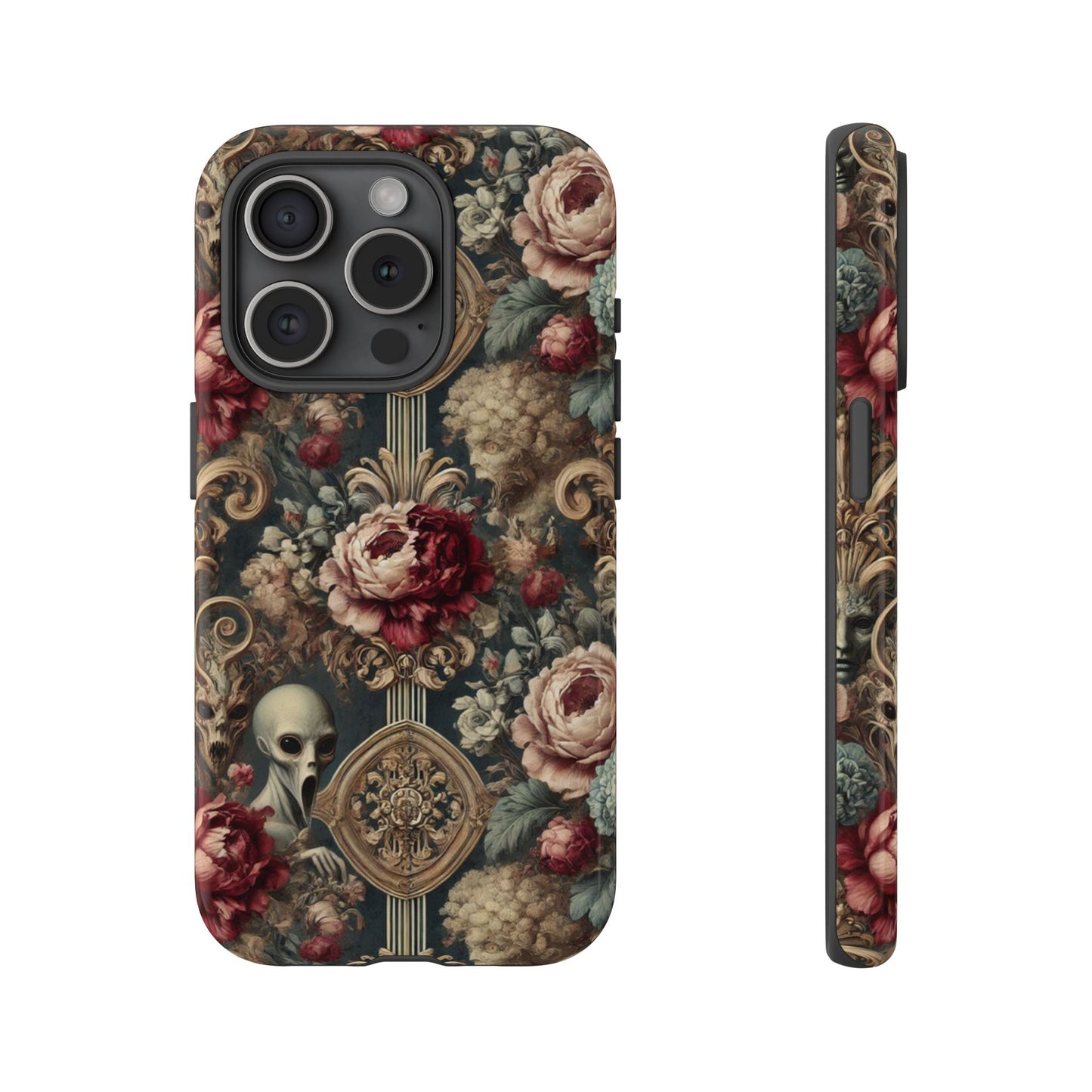 Elegant Alien Floral Phone Case - Tough Cases for Unique Style