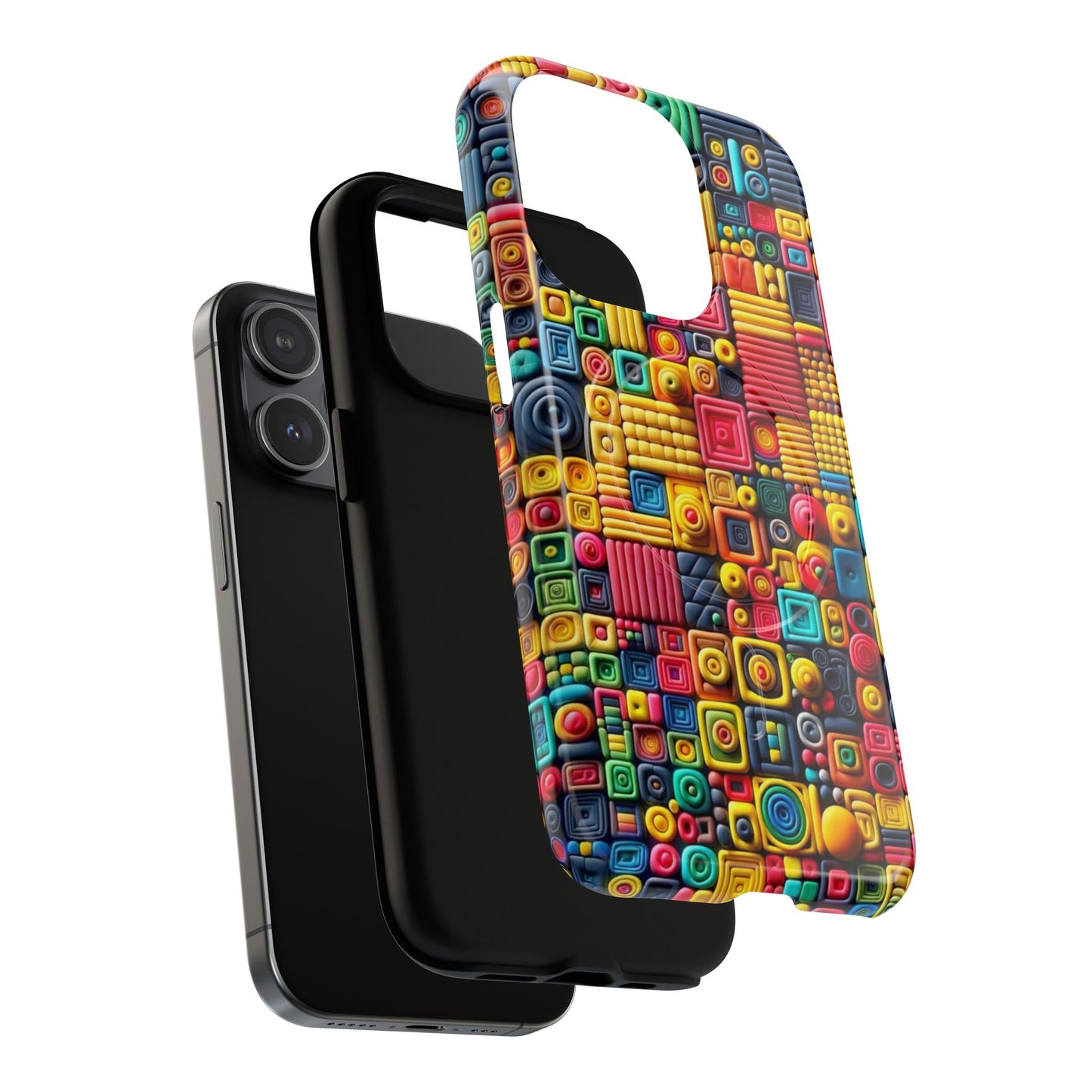 Colorful Tough Magnetic Phone Case - Vibrant & Durable Design