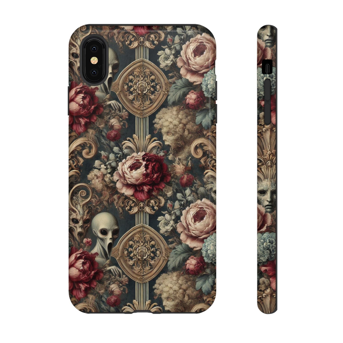 Elegant Alien Floral Phone Case - Tough Cases for Unique Style