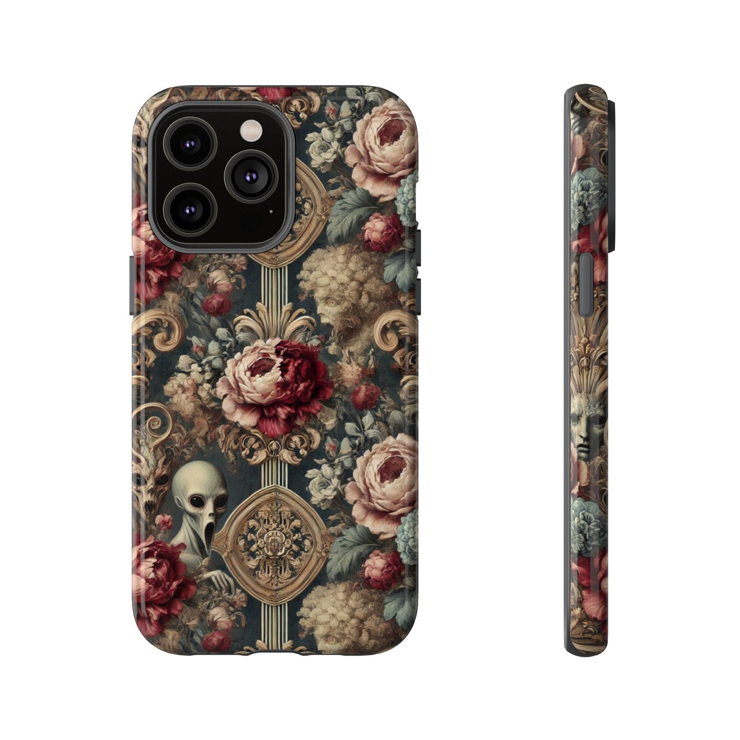 Elegant Alien Floral Phone Case - Tough Cases for Unique Style