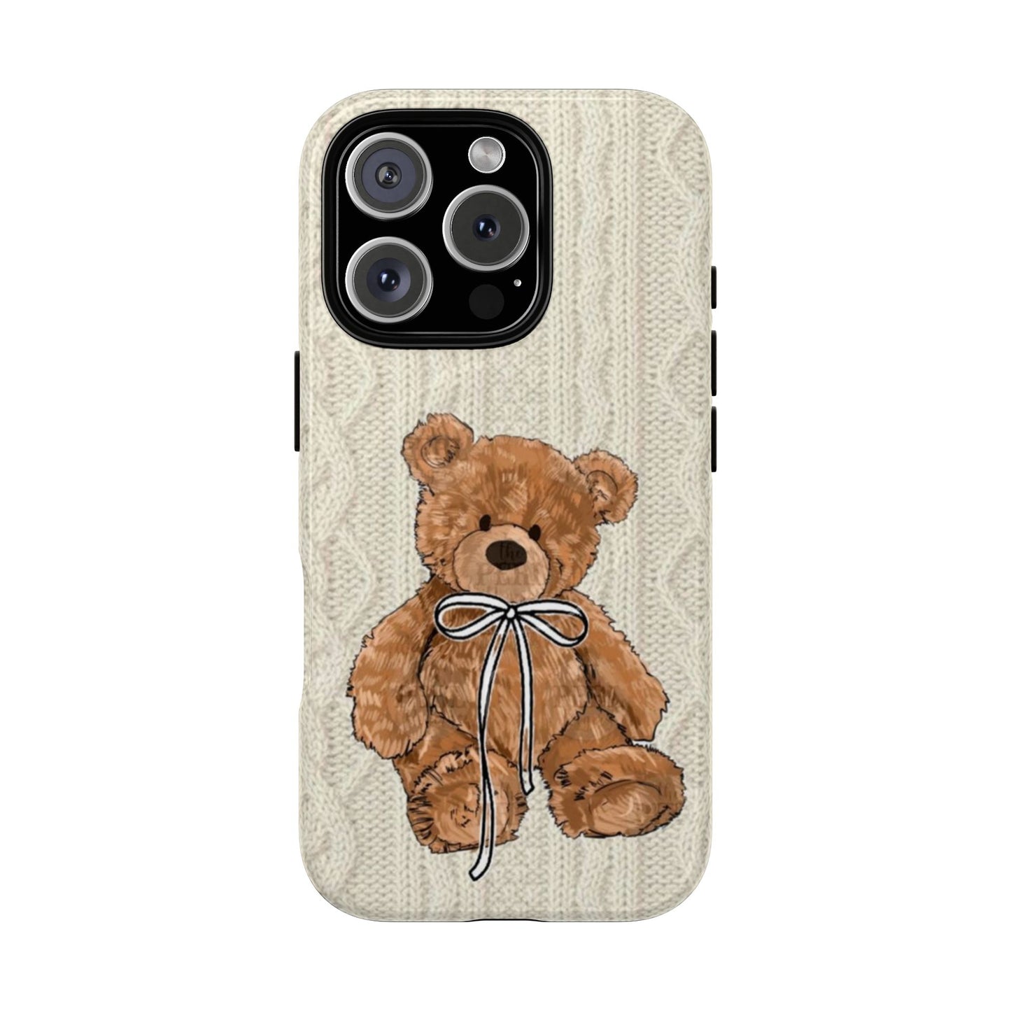 Cozy Bear Magnetic Phone Case - Cute Knit Design for All Ages