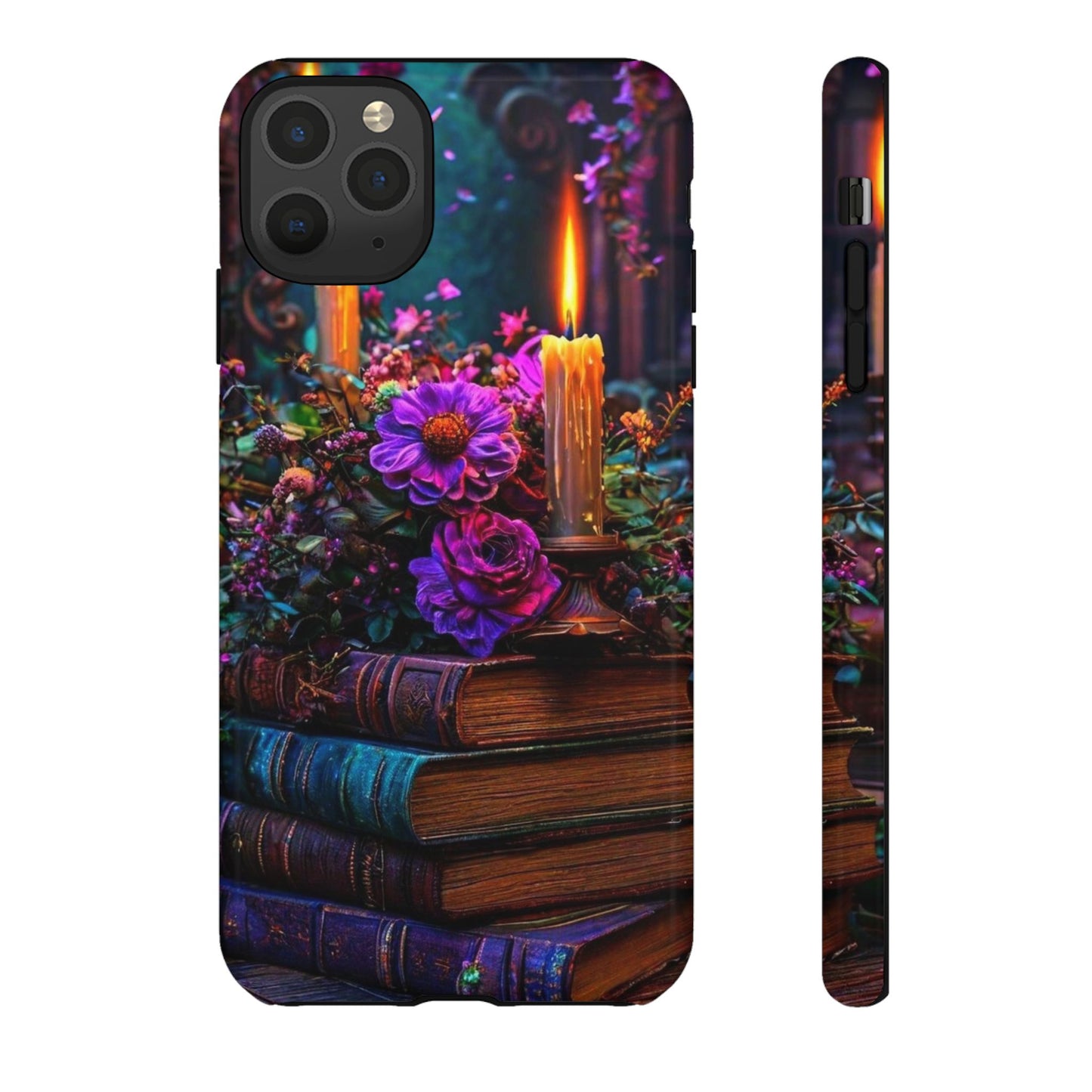 Enchanted Floral Book Phone Case - Stylish Protection for Book Lovers