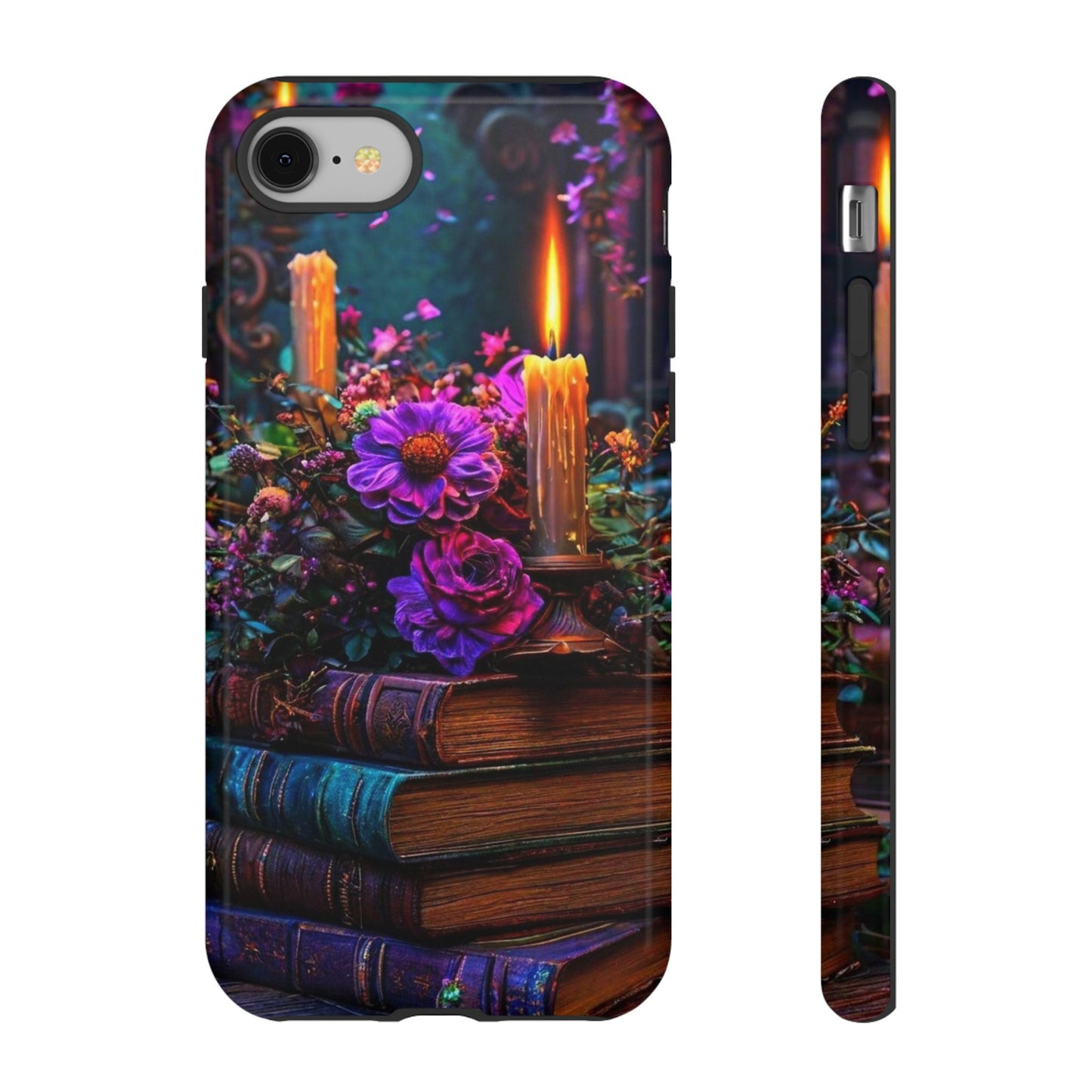 Enchanted Floral Book Phone Case - Stylish Protection for Book Lovers