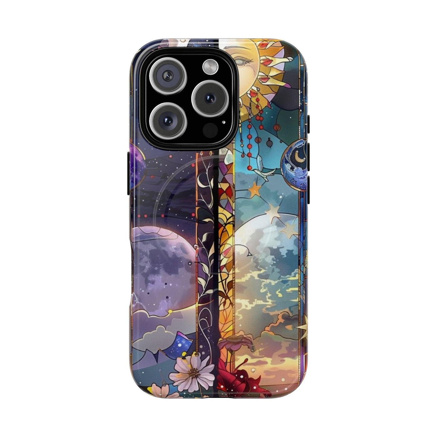 Artistic Tough Magnetic Phone Case - Celestial Design