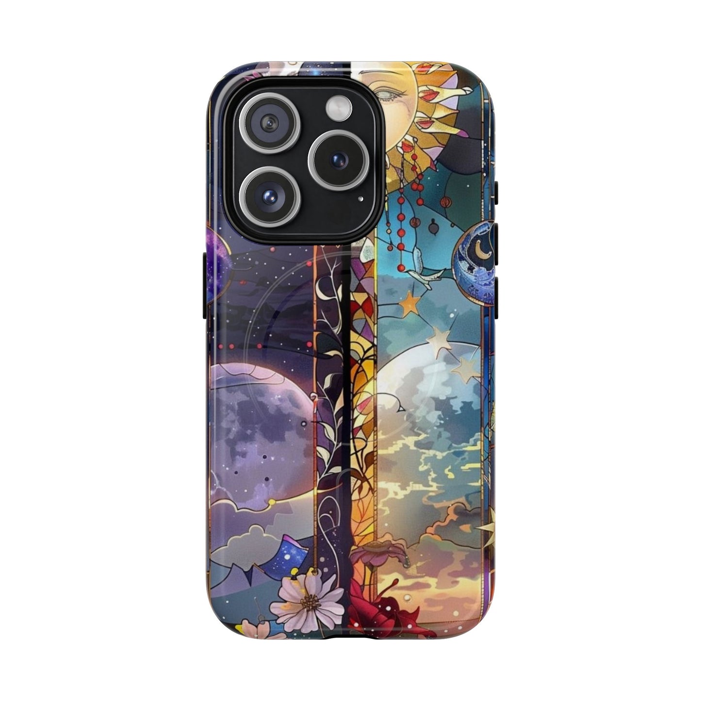 Artistic Tough Magnetic Phone Case - Celestial Design