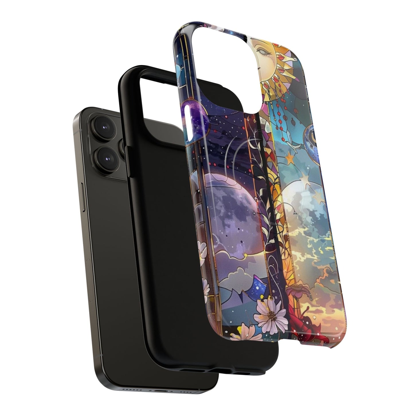 Artistic Tough Magnetic Phone Case - Celestial Design